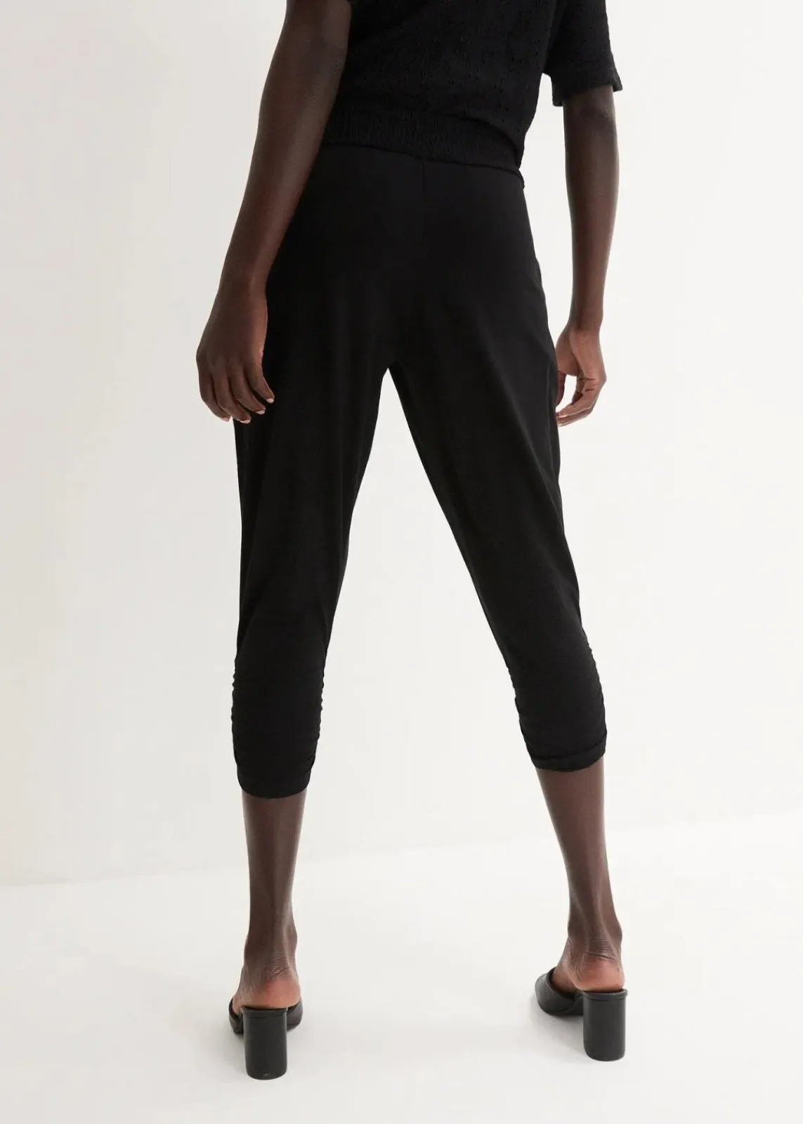 bonprix Bekleidung·Kleider|Hosen^Jersey-Hose aus Baumwoll-Mix schwarz