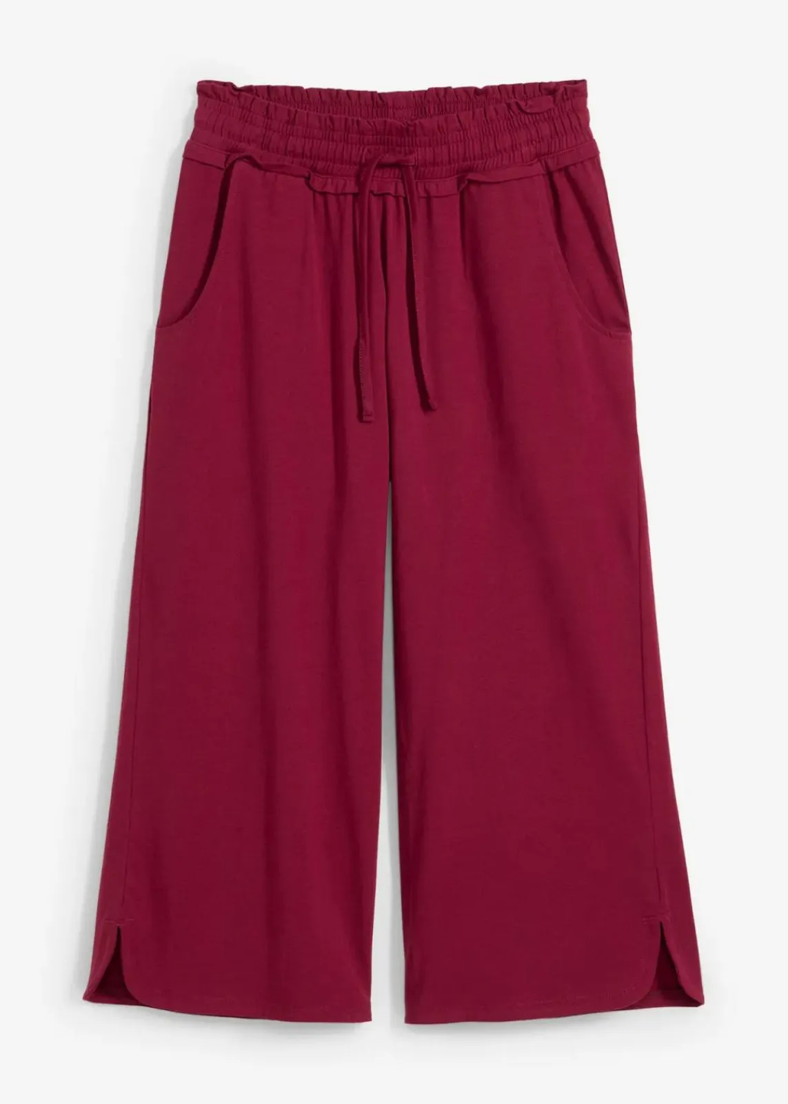 bonprix Hosen^Jersey-Hose aus Baumwoll-Mix rhododendronrot