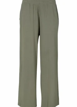 bonprix Hosen|Nachhaltigere Materialien^Jersey-Hose aus fließendem Viskose-Mix, 7-8-Länge oliv