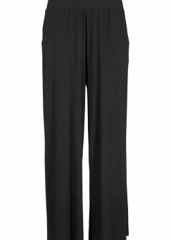 bonprix Hosen|Nachhaltigere Materialien^Jersey-Hose aus fließendem Viskose-Mix, 7-8-Länge schwarz