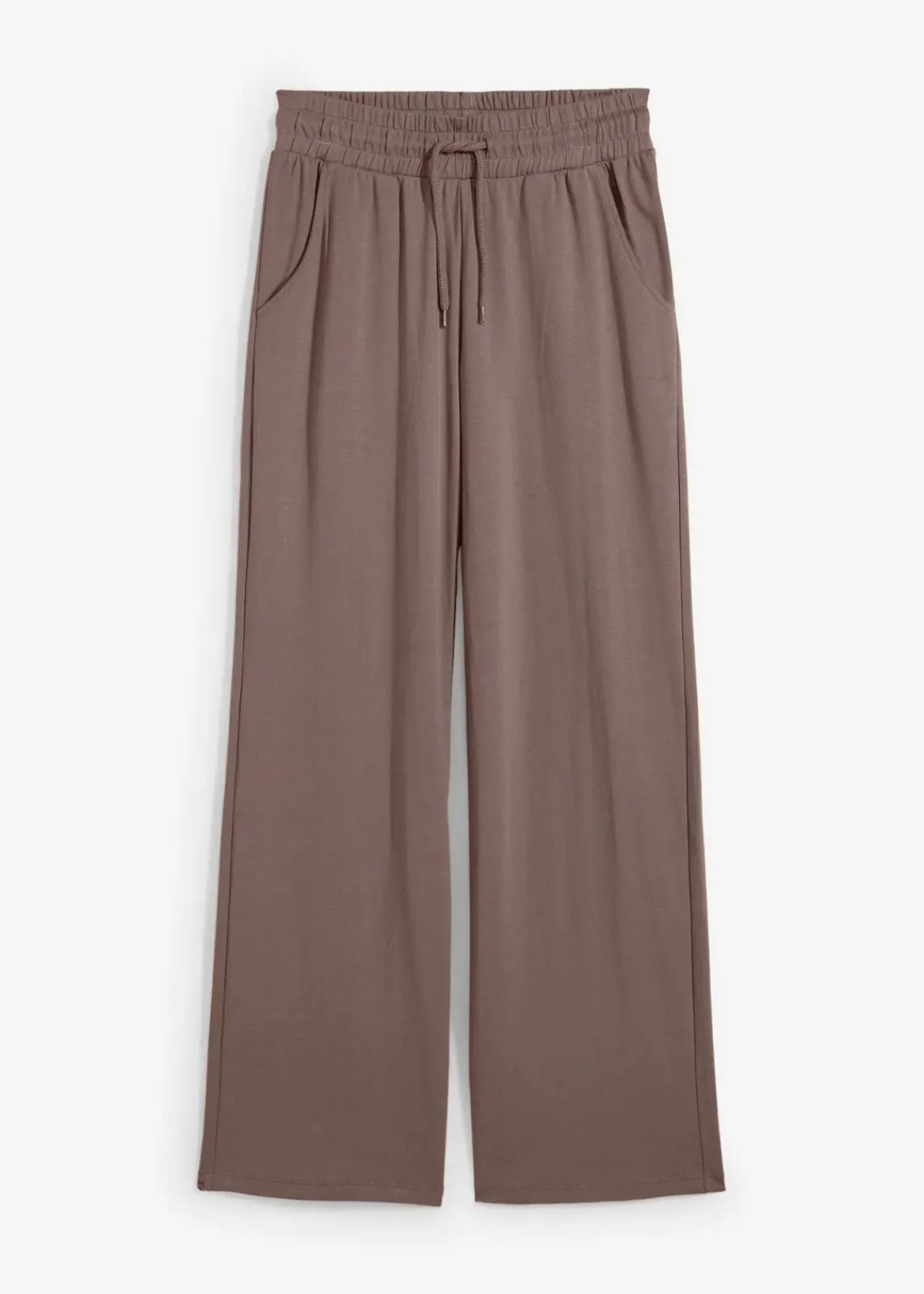 bonprix Bekleidung·Kleider|Nachhaltigere Materialien^Jersey-Hose aus Interlock lehmbraun