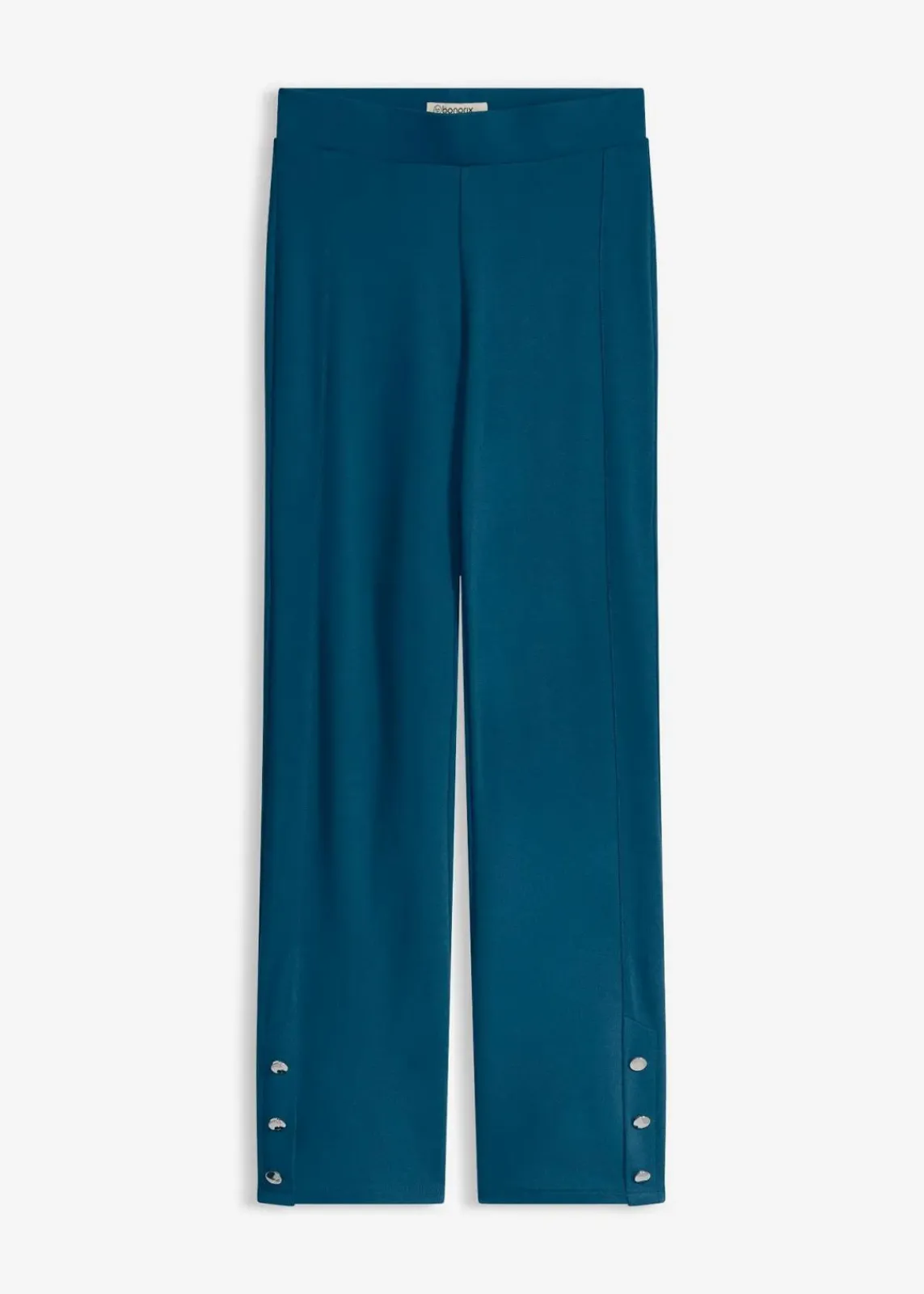 bonprix Bekleidung·Kleider|Hosen^Jersey-Hose aus Punto di Roma blaupetrol