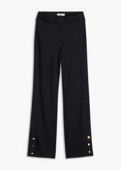 bonprix Hosen|Bekleidung·Kleider^Jersey-Hose aus Punto di Roma schwarz