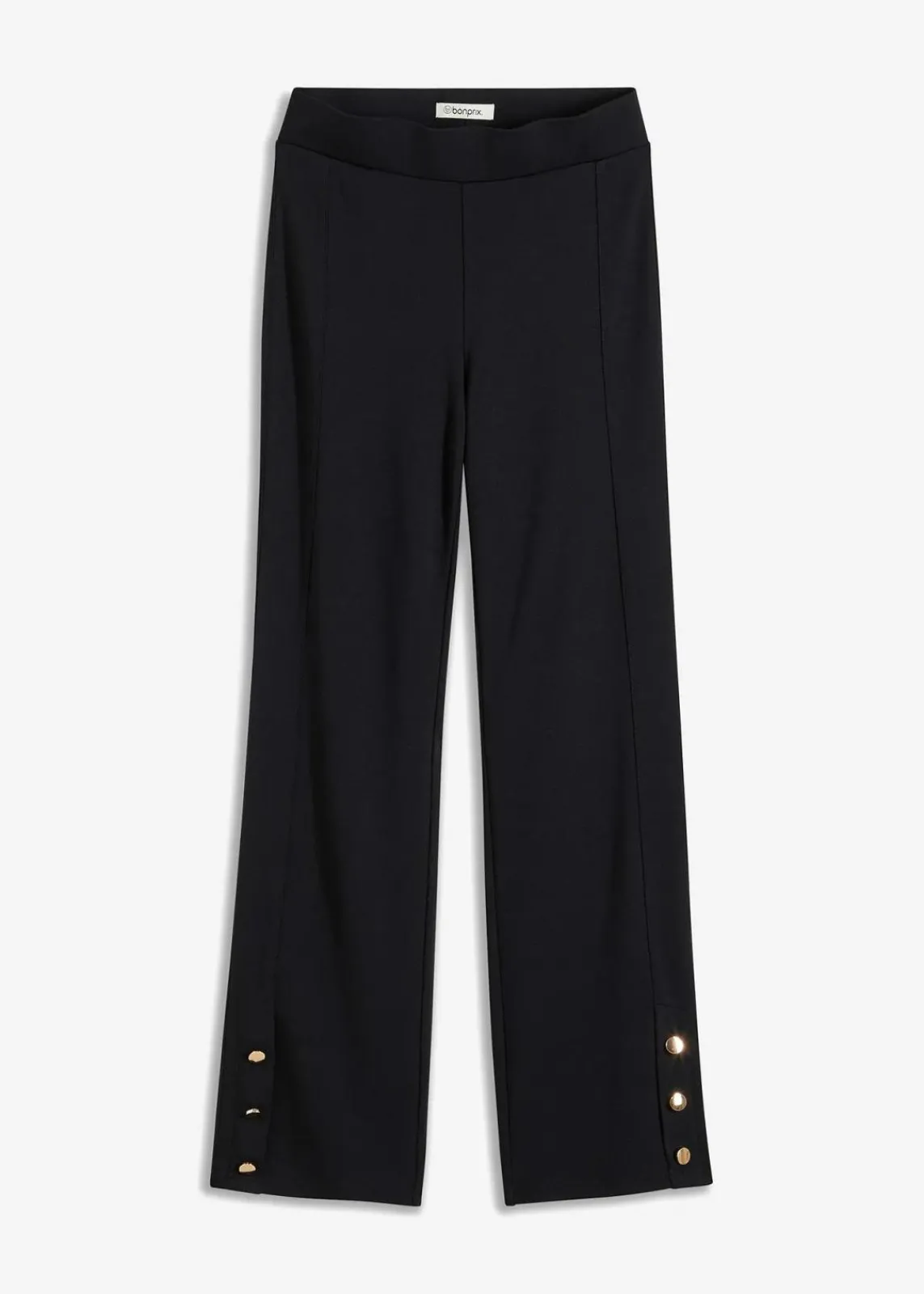 bonprix Hosen|Bekleidung·Kleider^Jersey-Hose aus Punto di Roma schwarz