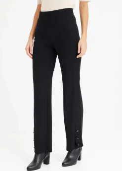 bonprix Hosen|Bekleidung·Kleider^Jersey-Hose aus Punto di Roma schwarz