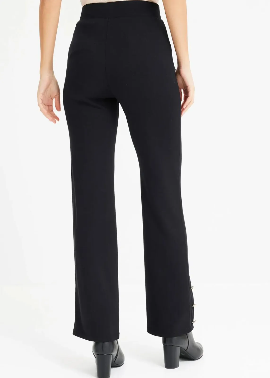 bonprix Hosen|Bekleidung·Kleider^Jersey-Hose aus Punto di Roma schwarz