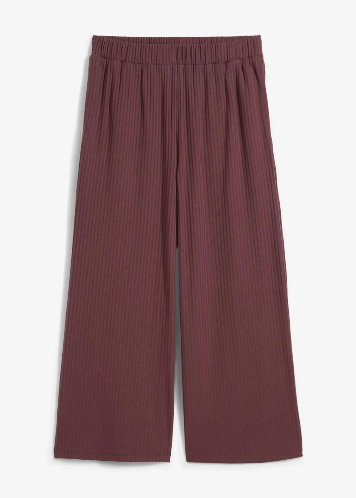 bonprix Hosen|Bekleidung·Kleider^Jersey-Hose aus Rippe mit Bequembund terrabraun