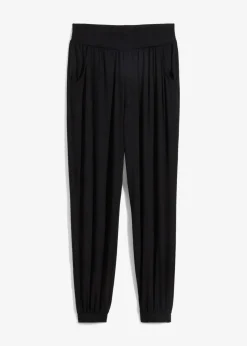 bonprix Bekleidung·Kleider|Hosen^Jersey-Hose aus softer Viskose schwarz