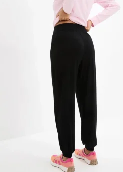 bonprix Bekleidung·Kleider|Hosen^Jersey-Hose aus softer Viskose schwarz