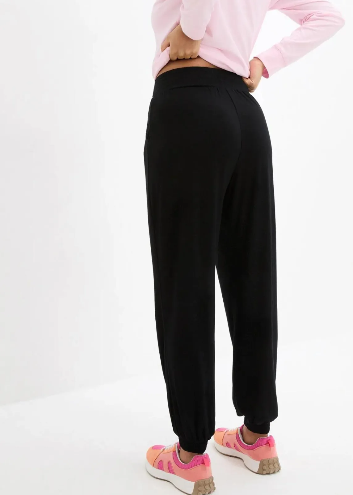 bonprix Bekleidung·Kleider|Hosen^Jersey-Hose aus softer Viskose schwarz