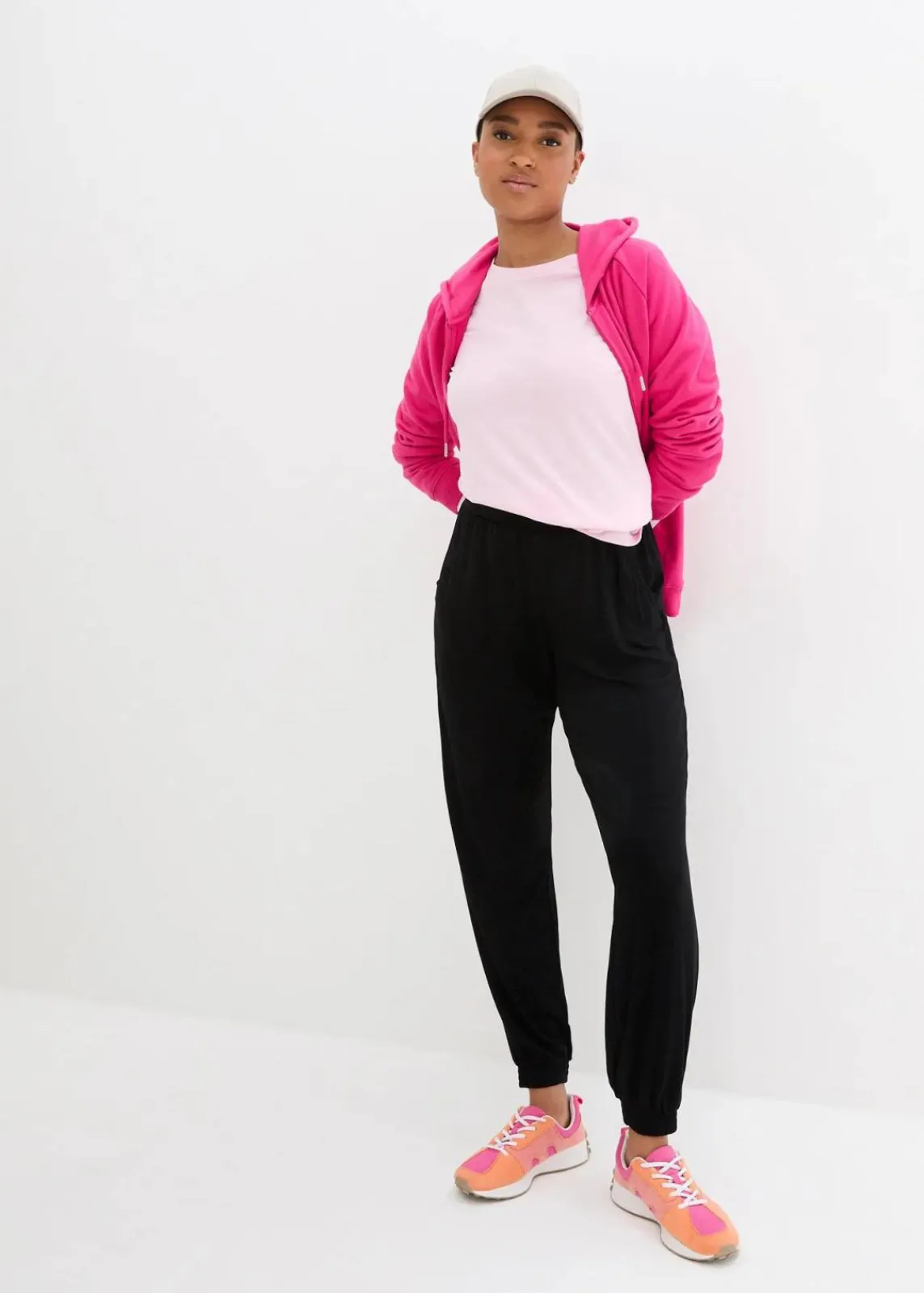 bonprix Bekleidung·Kleider|Hosen^Jersey-Hose aus softer Viskose schwarz