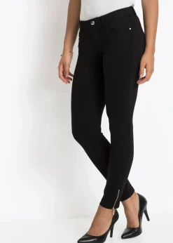 bonprix Bekleidung·Kleider|Hosen^Jersey-Hose aus Viskose-Mix schwarz
