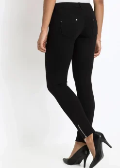 bonprix Bekleidung·Kleider|Hosen^Jersey-Hose aus Viskose-Mix schwarz