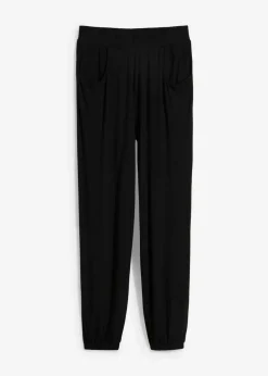bonprix Bekleidung·Kleider|Hosen^Jersey-Hose mit Bequembund schwarz