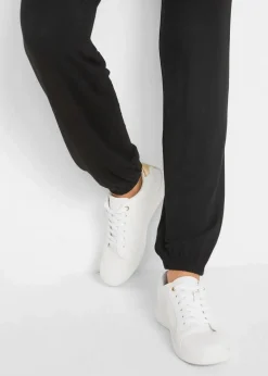 bonprix Bekleidung·Kleider|Hosen^Jersey-Hose mit Bequembund schwarz