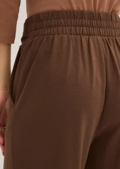 bonprix Hosen|Bekleidung·Kleider^Jersey-Hose mit dekorativem Riegel braun