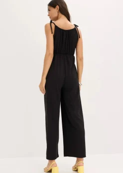 bonprix Bekleidung·Homewear|Jumpsuits^Jersey-Jumpsuit schwarz