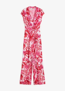 bonprix Bekleidung·Homewear|Jumpsuits^Jersey-Jumpsuit pink floral