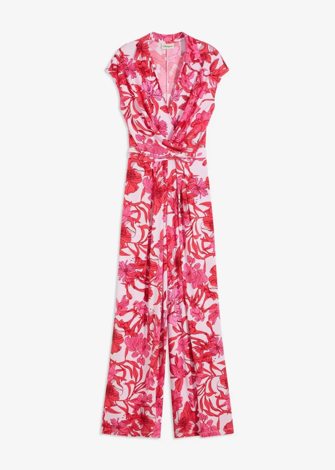 bonprix Bekleidung·Homewear|Jumpsuits^Jersey-Jumpsuit pink floral