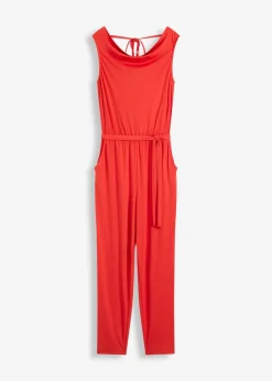 bonprix Jumpsuits|Bekleidung·Homewear^Jersey-Jumpsuit erdbeere