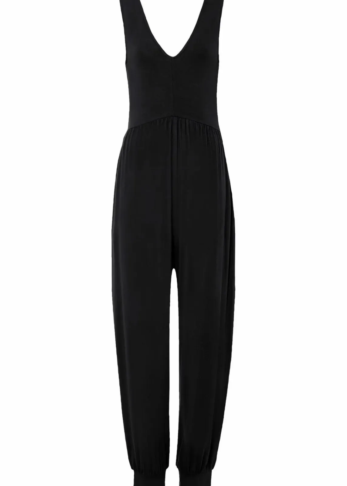 bonprix Jumpsuits^Jersey-Jumpsuit aus Viskose-Mix schwarz