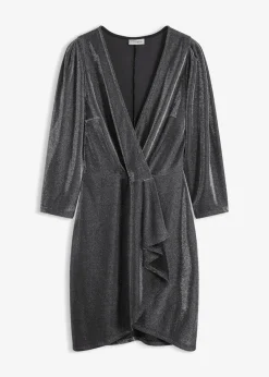 bonprix Bekleidung·Pullover & Strickjacken|Kleider^Jerseykleid schwarz
