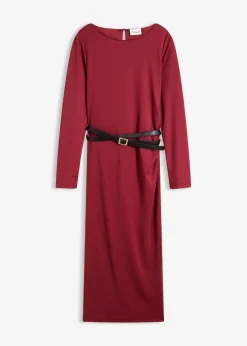 bonprix Nachhaltigere Materialien|Kleider^Jerseykleid pflaumenrot