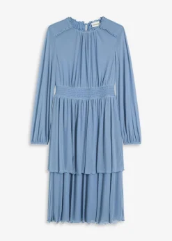 bonprix Bekleidung·Pullover & Strickjacken|Kleider^Jerseykleid wellenblau