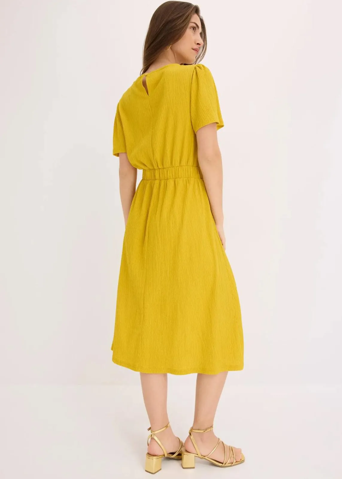 bonprix Kleider|Bekleidung·Pullover & Strickjacken^Jerseykleid lemoncurry