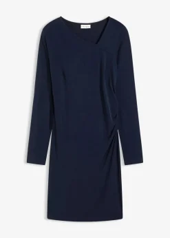 bonprix Bekleidung·Pullover & Strickjacken|Kleider^Jerseykleid dunkelblau