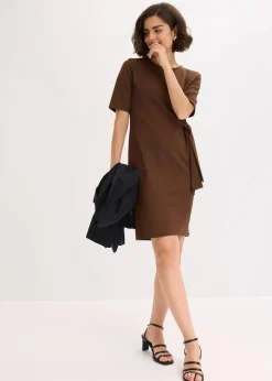 bonprix Kleider|Bekleidung·Pullover & Strickjacken^Jerseykleid braun