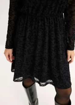 bonprix Bekleidung·Pullover & Strickjacken|Kleider^Jerseykleid schwarz