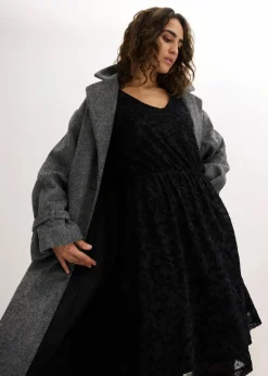 bonprix Bekleidung·Pullover & Strickjacken|Kleider^Jerseykleid schwarz