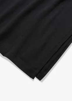 bonprix Bekleidung·Pullover & Strickjacken^Jerseykleid aus Baumwolle mit Stretch schwarz