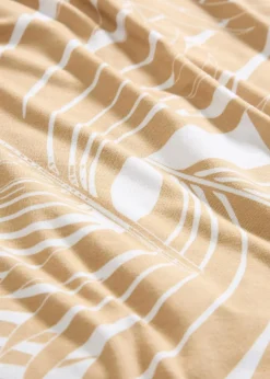 bonprix Bekleidung·Pullover & Strickjacken|Kleider^Jerseykleid aus fließendem Viskose-Mix wollweiß/new beige bedruckt
