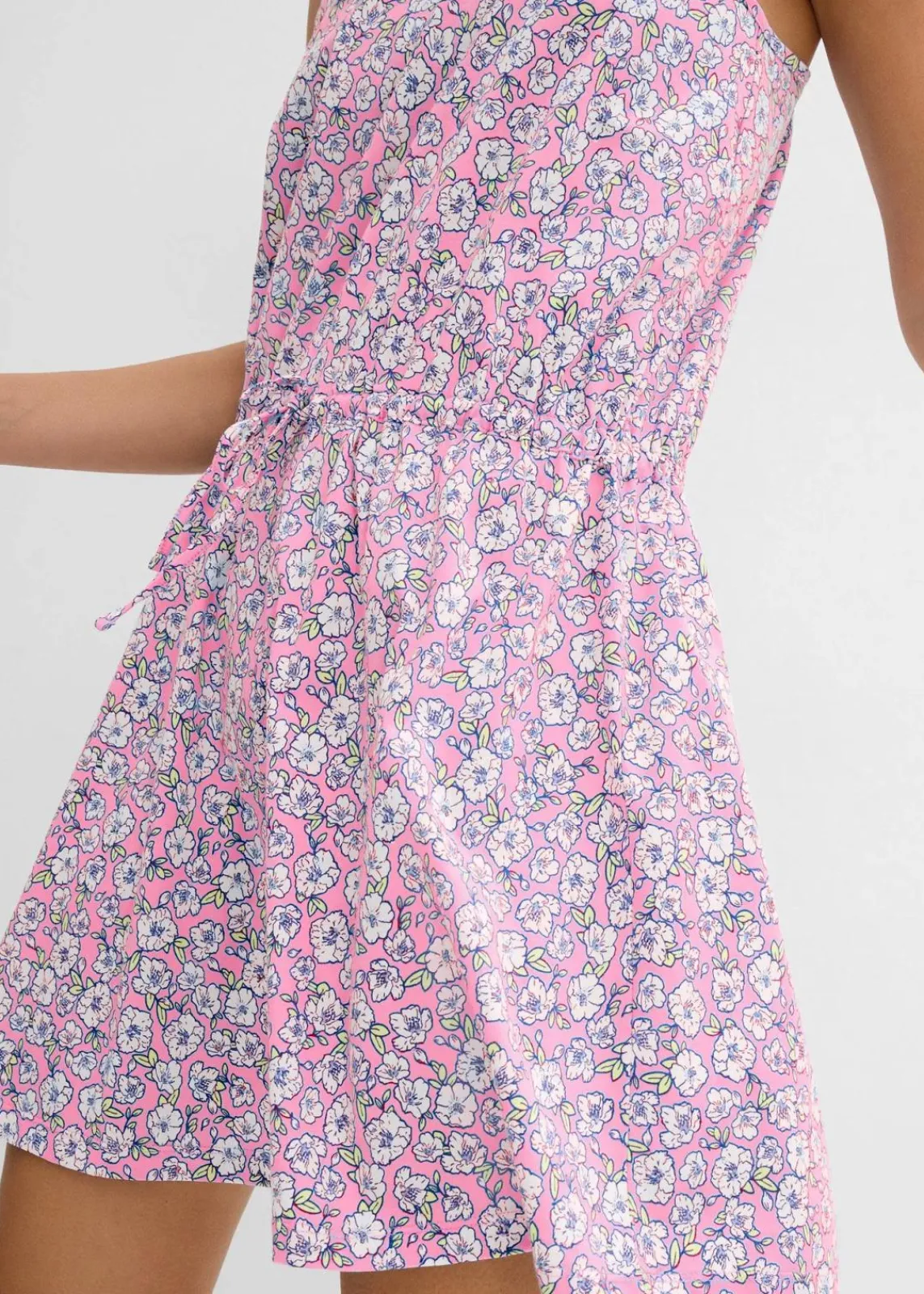 bonprix Bekleidung·Pullover & Strickjacken|Kleider^Jerseykleid aus reiner Baumwolle rosa geblümt