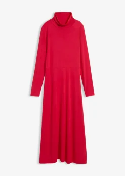 bonprix Kleider|Bekleidung·Pullover & Strickjacken^Jerseykleid aus softem Modal-Mix rot