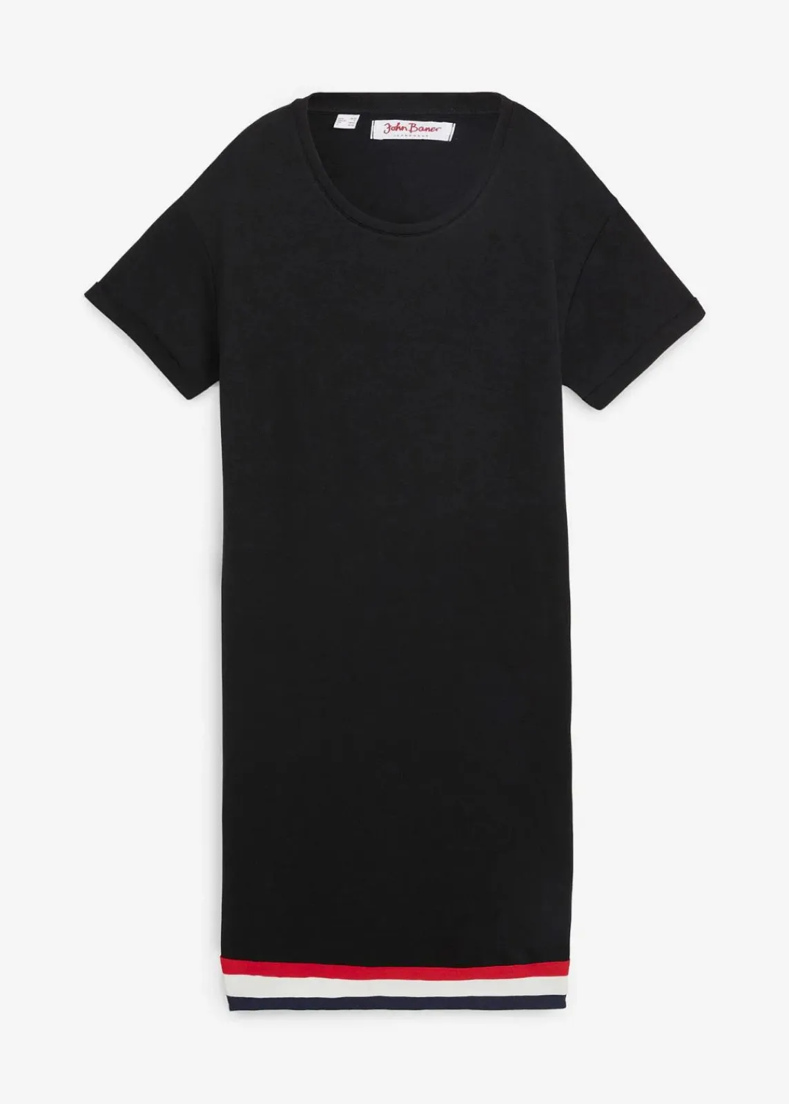 bonprix Sweat|Bekleidung·Pullover & Strickjacken^Jerseykleid aus weichem Viskose-Mix schwarz