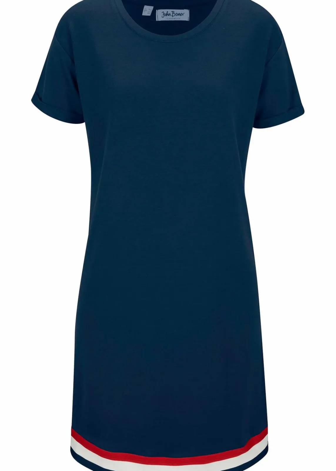 bonprix Bekleidung·Blusen & Tuniken|Bekleidung·Pullover & Strickjacken^Jerseykleid aus weichem Viskose-Mix dunkelblau