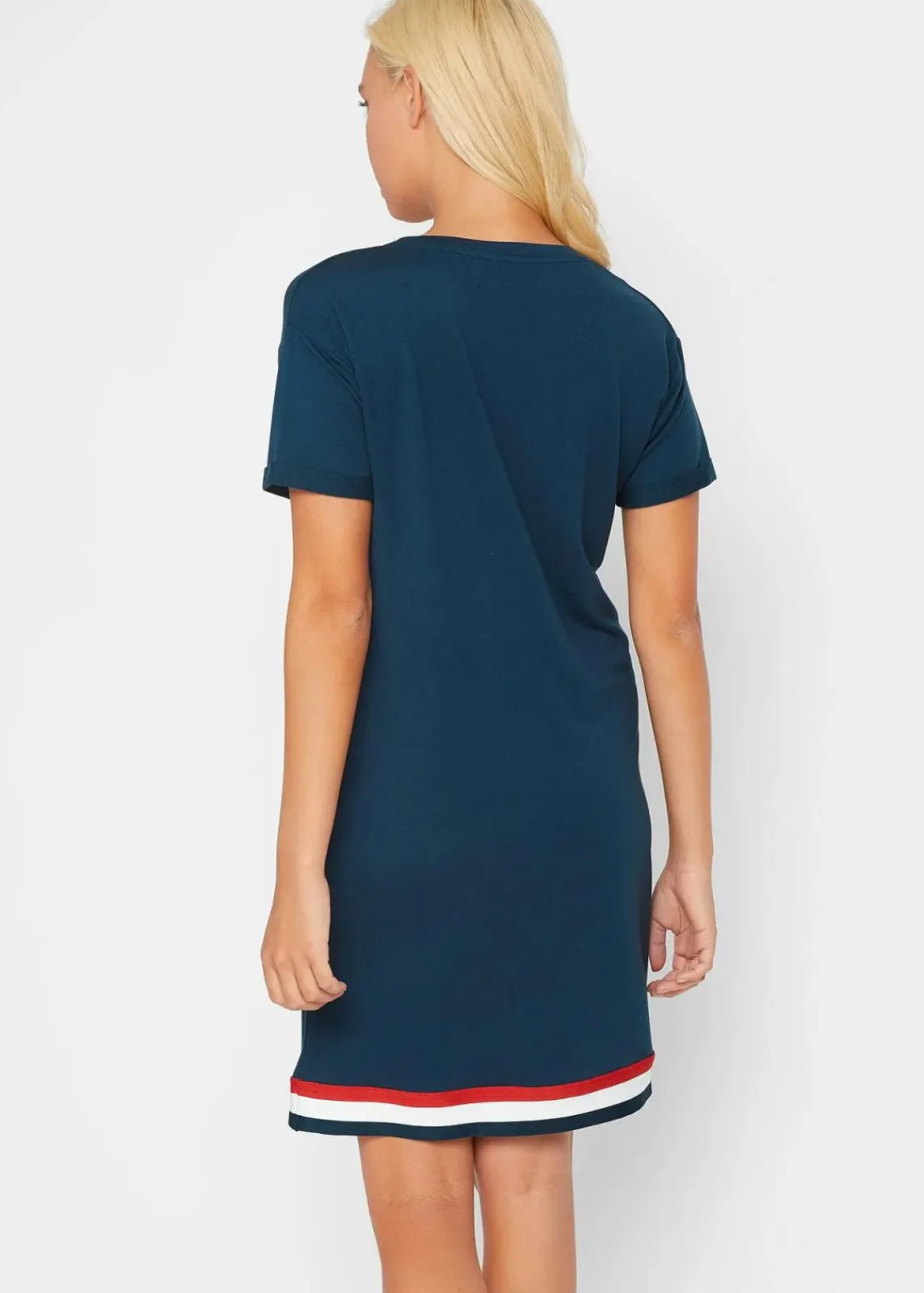 bonprix Bekleidung·Blusen & Tuniken|Bekleidung·Pullover & Strickjacken^Jerseykleid aus weichem Viskose-Mix dunkelblau