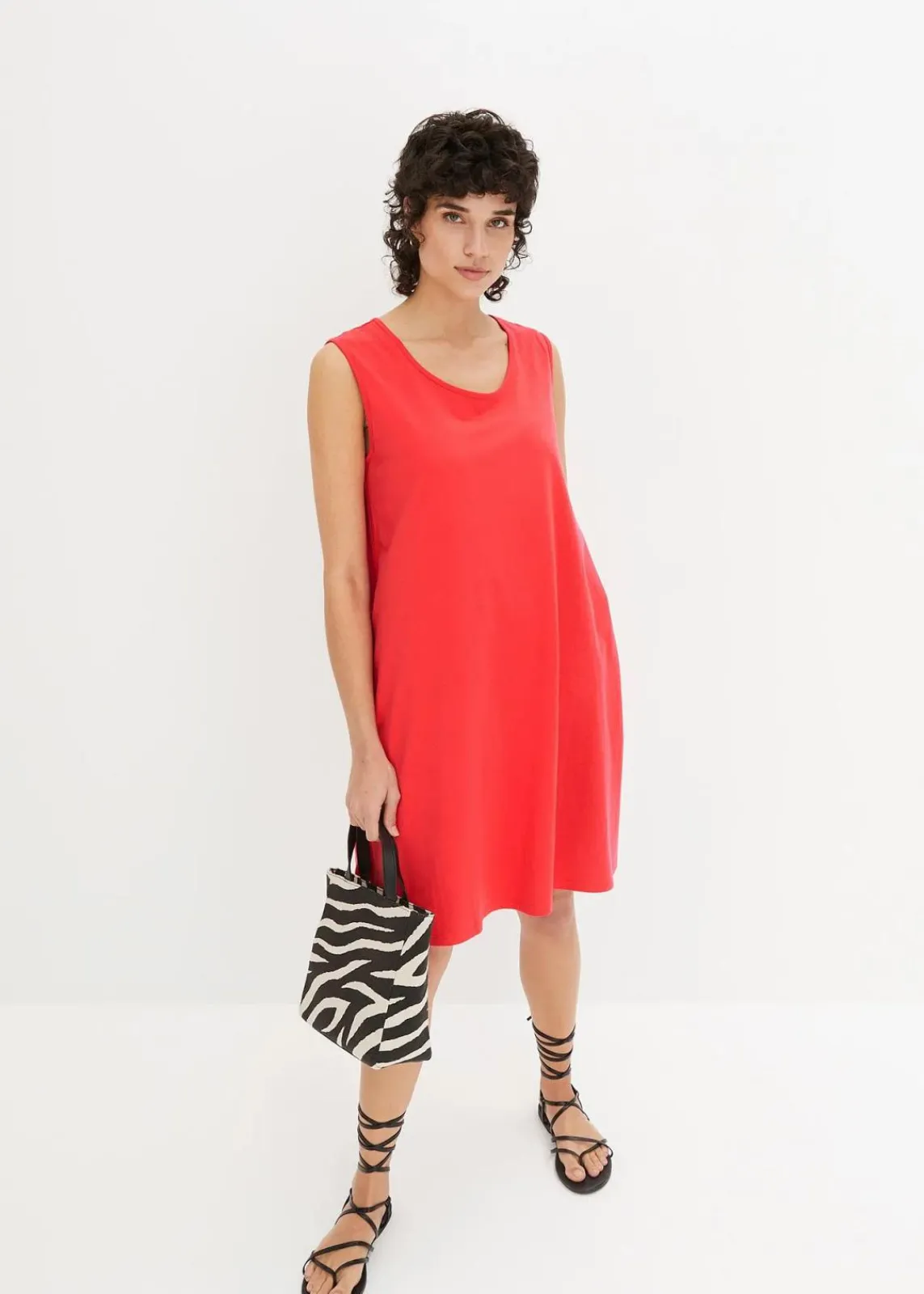 bonprix Nachhaltigere Materialien|Kleider^Jerseykleid mit reiner Bio-Baumwolle signalrot