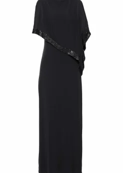 bonprix Festliche Mode|Kleider^Jerseykleid mit Pailletten schwarz