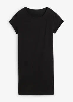 bonprix Bekleidung·Röcke|Bekleidung·Pullover & Strickjacken^Jerseykleid mit reiner Bio-Baumwolle schwarz