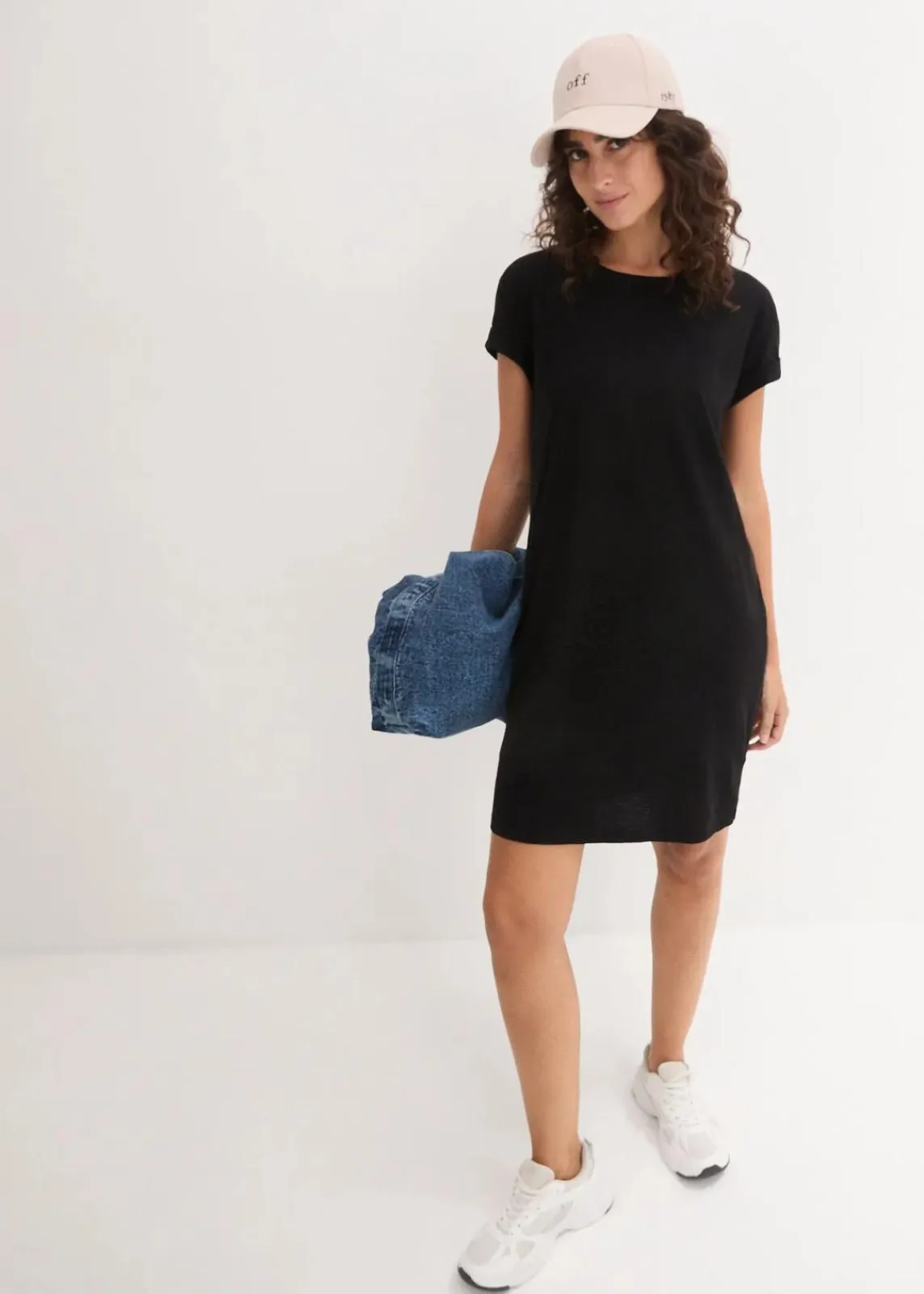 bonprix Bekleidung·Röcke|Bekleidung·Pullover & Strickjacken^Jerseykleid mit reiner Bio-Baumwolle schwarz