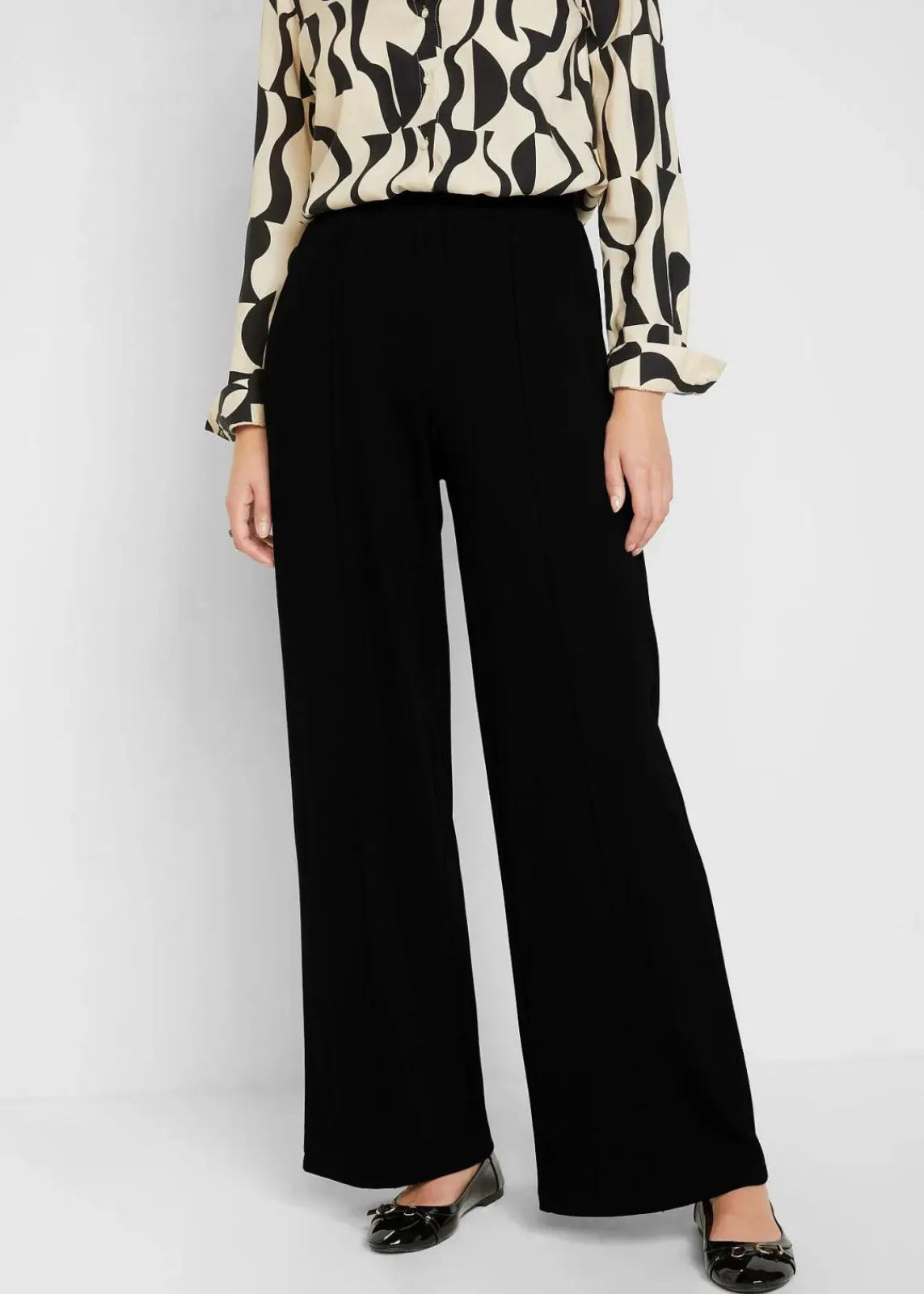 bonprix Bekleidung·Kleider|Hosen^Jersey-Marlene schwarz