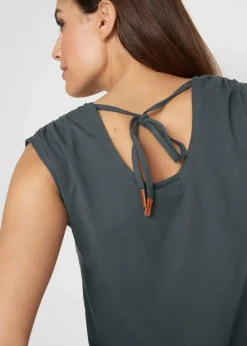 bonprix Jumpsuits|Bekleidung·Homewear^Jersey-Overall aus Baumwoll-Mix anthrazit meliert