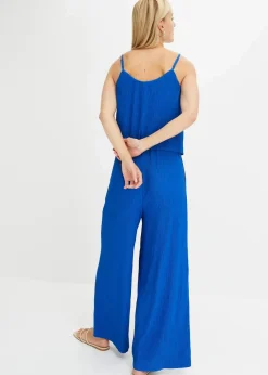 bonprix Bekleidung·Homewear|Jumpsuits^Jerseyplisee-Jumpsuit arktikblau