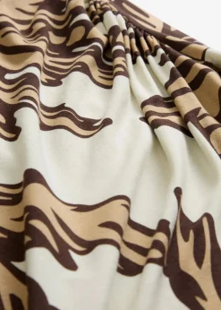 bonprix Bekleidung·Sportbekleidung|Röcke^Jersey-Rock aus softem Viskose-Mix natur/dunkelbraun/new beige floral