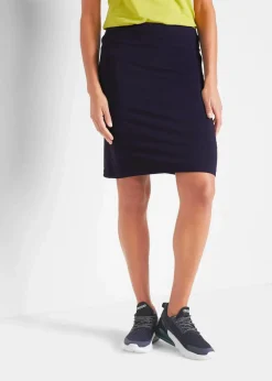 bonprix Röcke|Nachhaltigere Materialien^Jersey-Rock mit Radlerhose dunkelblau