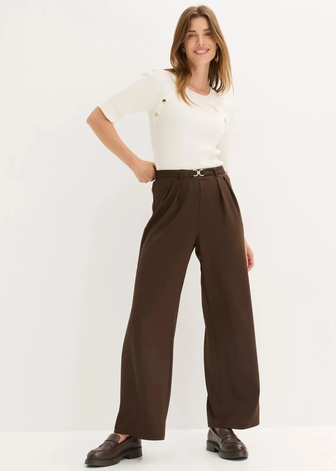 bonprix Bekleidung·Kleider^Jersey-Schlupfhose dunkelbraun